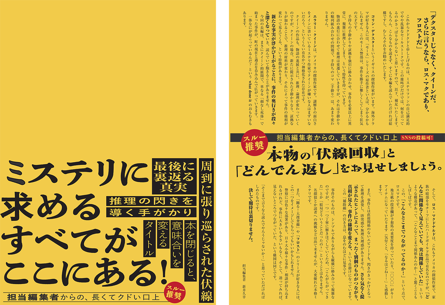 全力ＰＲ『失われた貌』_長くてクドい口上